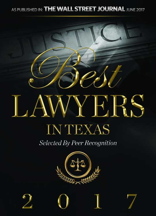 Michael Pezzulli is named one of the top Texas attorneys of 2016, as published in the Wall Street Journal